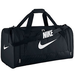 Nike Brasilia 6 Large Duffle Bag, Black/White